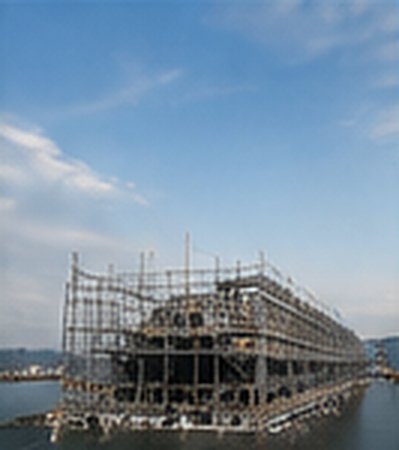 土木工事の足場